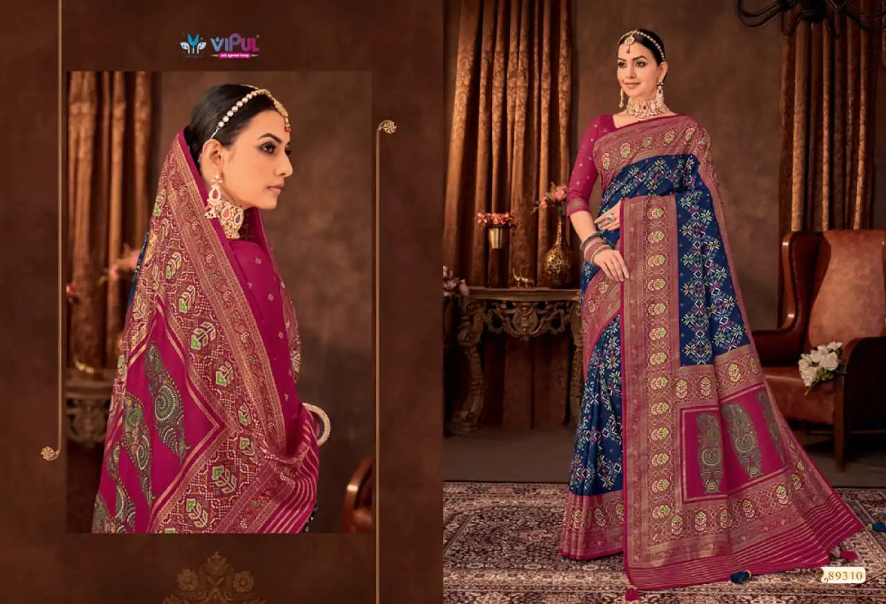Vipul Sarees Crafted From Soft Silk Offer A Refined Blend Of Comfort And Elegance