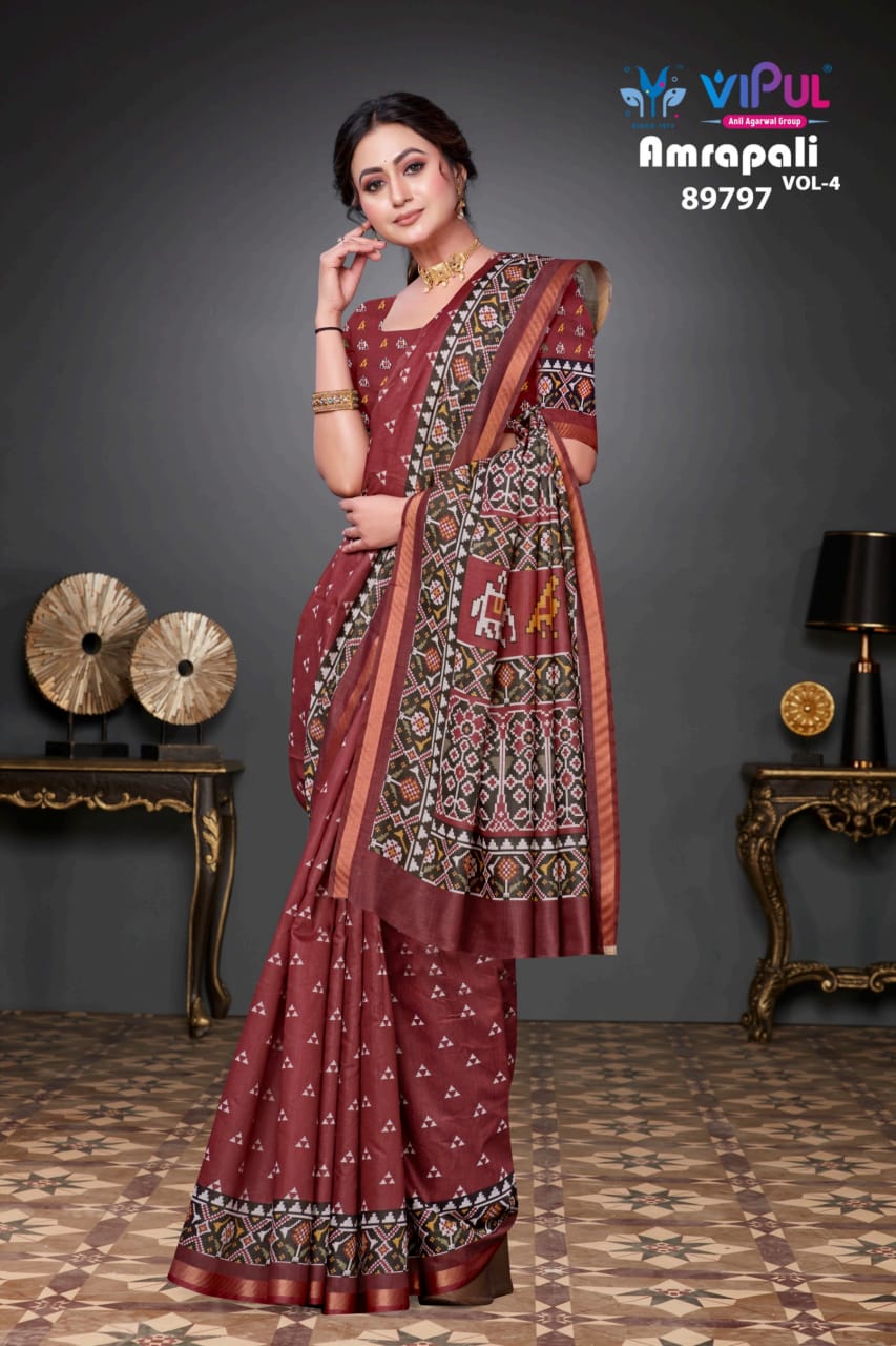Vipul Cotton Sarees With Perfect Blend With Comfort and Elegance