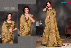 Vipul Cotton Sarees With Breathable Cotton Fabric And Mulitple Vibrant Color
