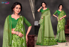 Vipul Cotton Sarees With Breathable Cotton Fabric And Mulitple Vibrant Color