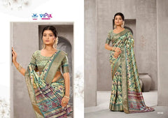 Vipul Sarees Feature Exquisite Silk Weaving Borders That Enhance Their Elegance