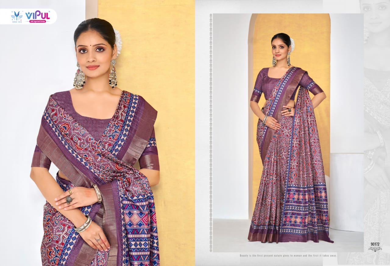 Vipul Sarees Traditional Printed Saree Collection – Elegant and Vibrant Designs
