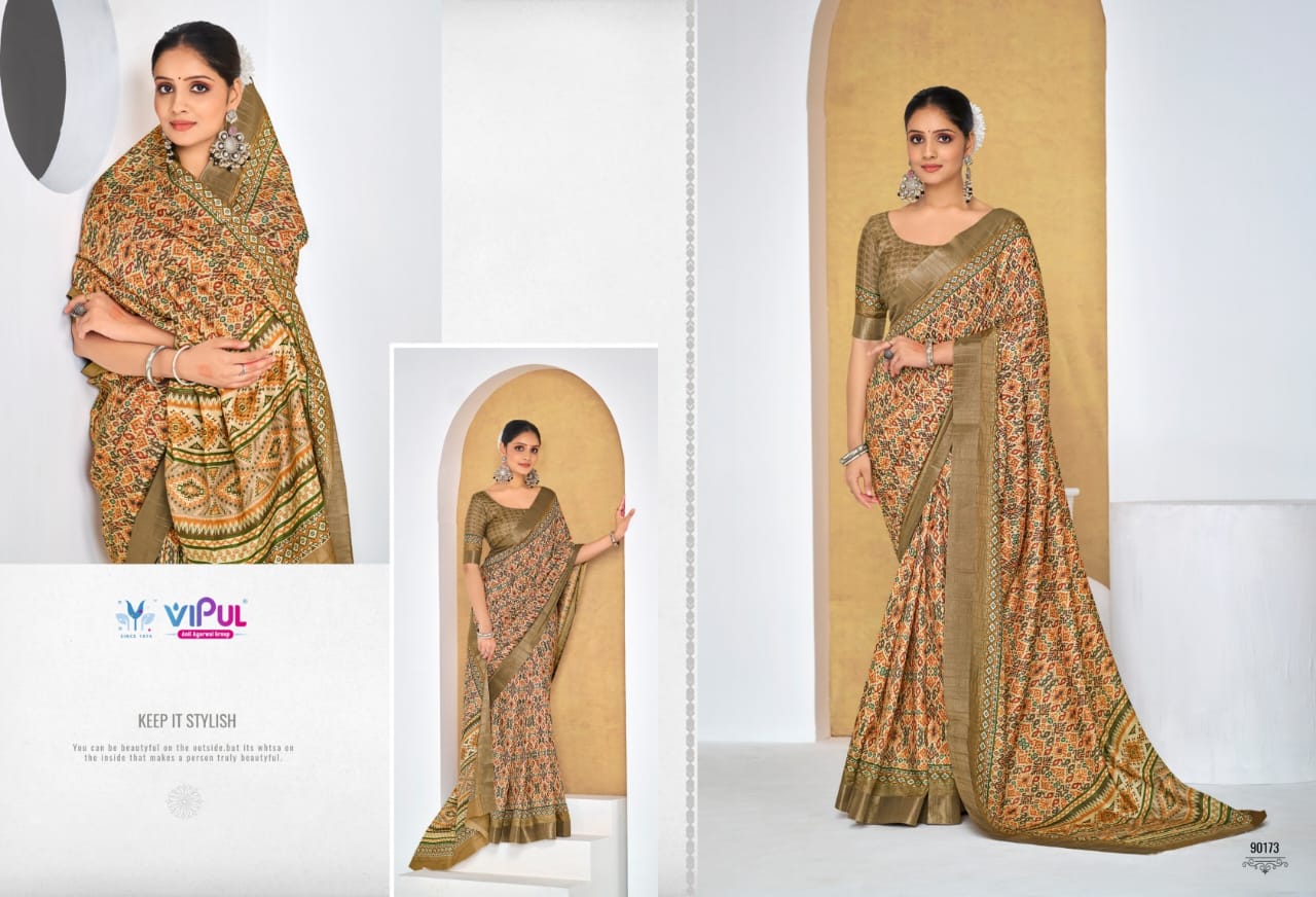 Vipul Sarees Traditional Printed Saree Collection – Elegant and Vibrant Designs