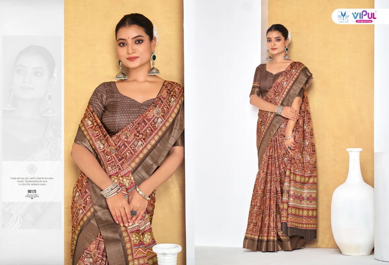 Vipul Sarees Traditional Printed Saree Collection – Elegant and Vibrant Designs