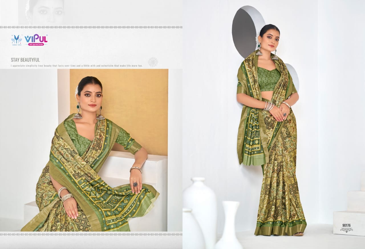 Vipul Sarees Traditional Printed Saree Collection – Elegant and Vibrant Designs