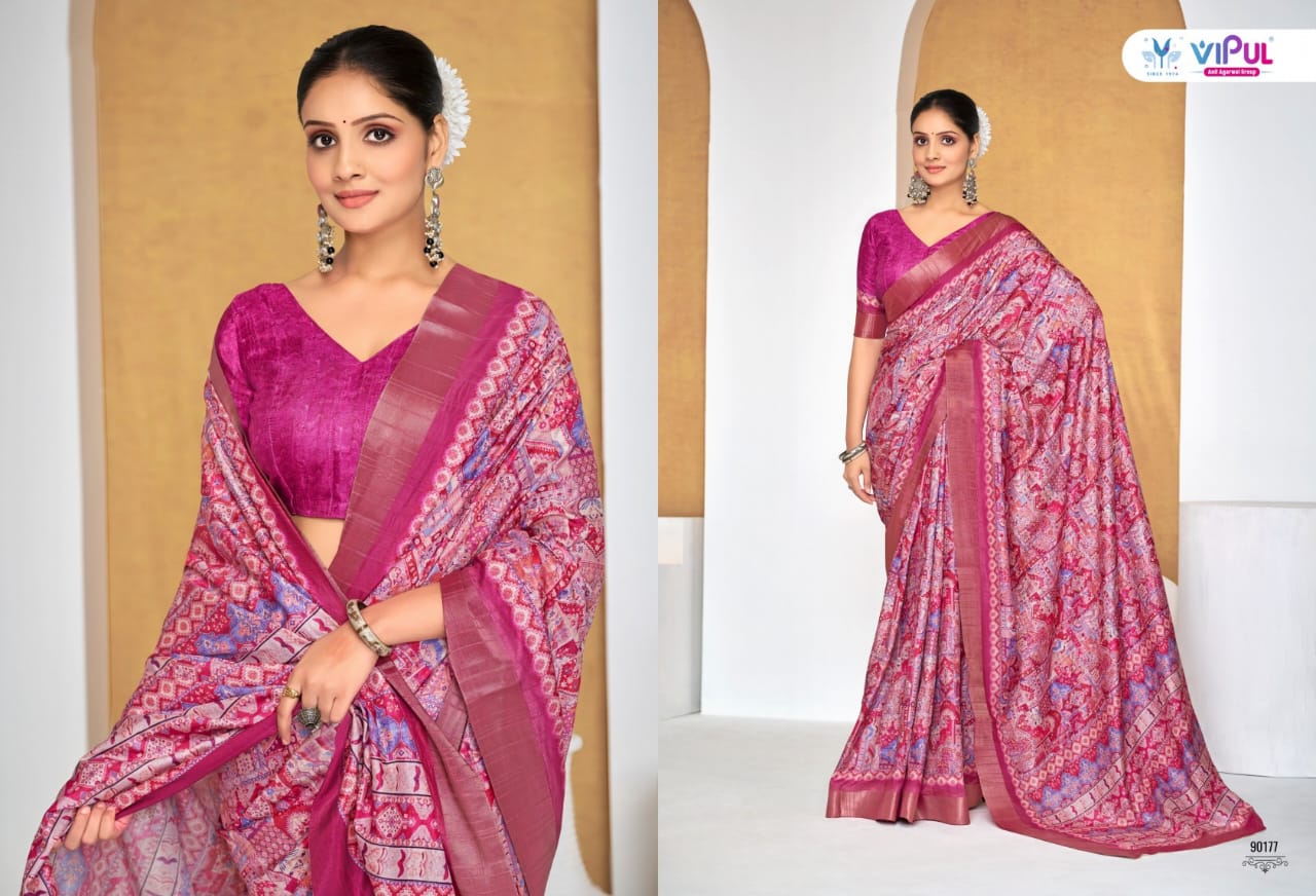 Vipul Sarees Traditional Printed Saree Collection – Elegant and Vibrant Designs