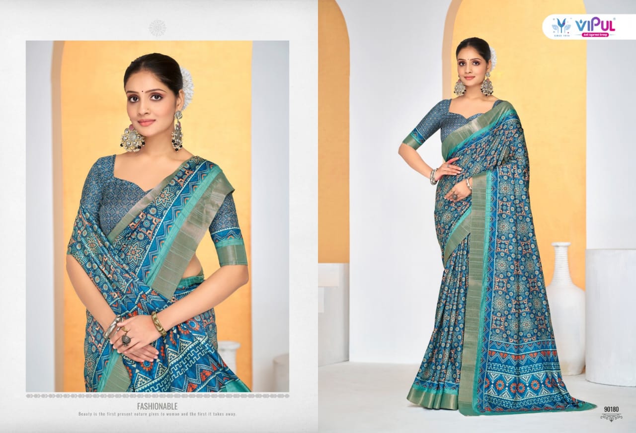 Vipul Sarees Traditional Printed Saree Collection – Elegant and Vibrant Designs