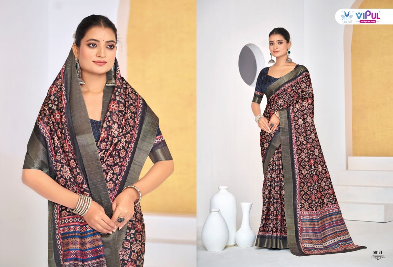 Vipul Sarees Traditional Printed Saree Collection – Elegant and Vibrant Designs