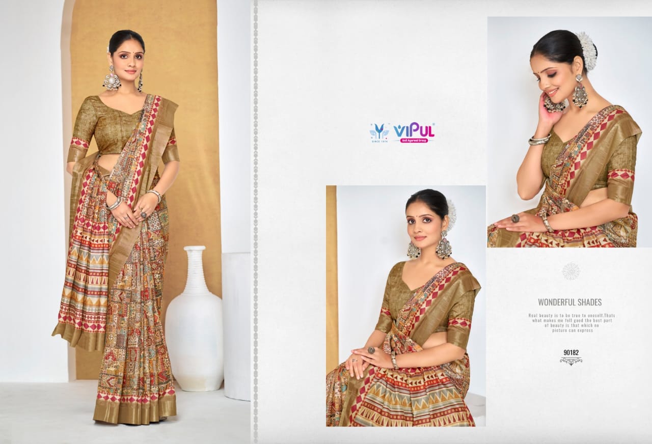 Vipul Sarees Traditional Printed Saree Collection – Elegant and Vibrant Designs