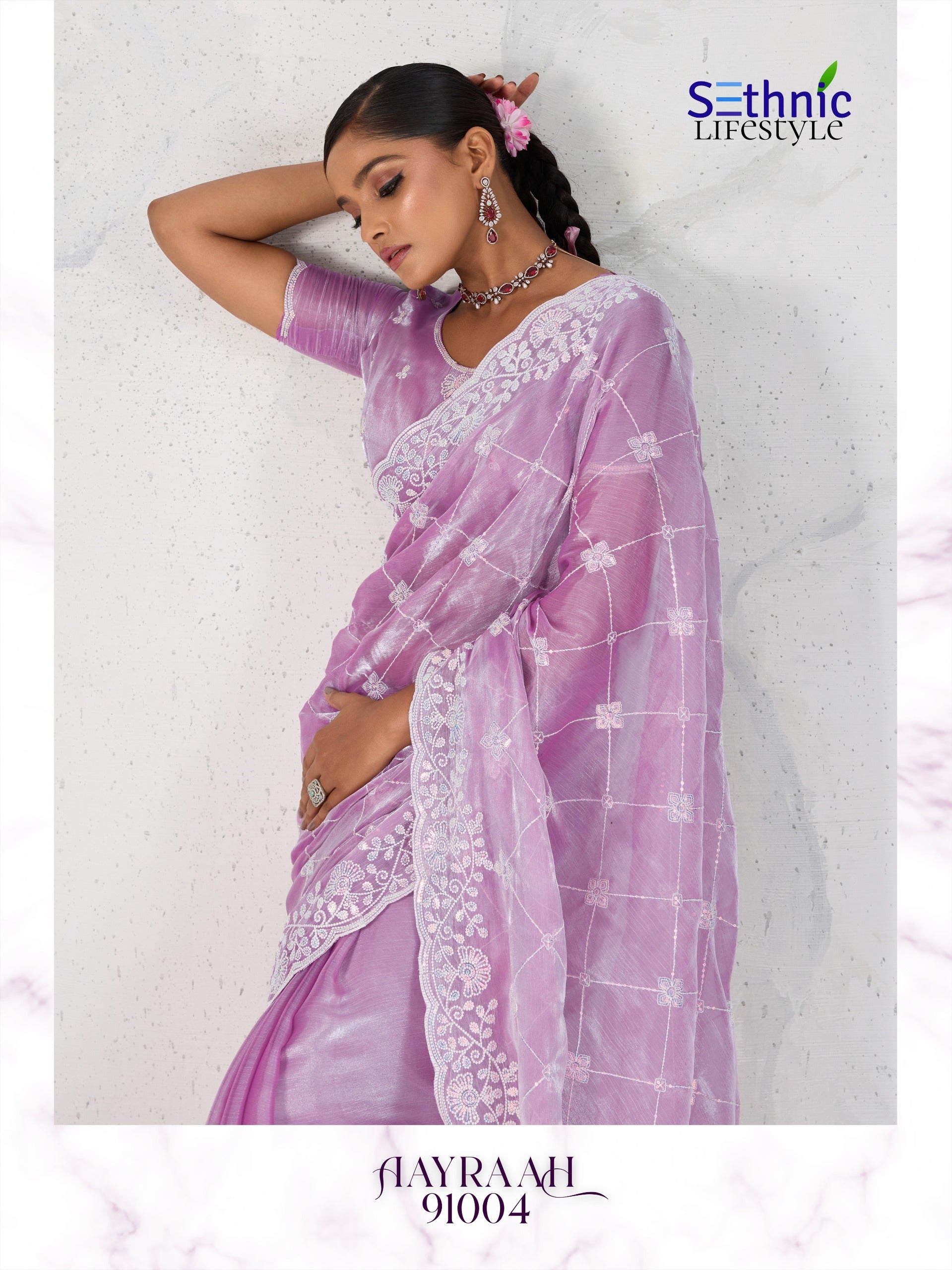 Sethnic Aayraah Burberry Saree Collection – Elegant Scintillating Embroidery and Couture Blouse