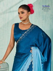 Sethnic Lifestyle Sarees Feature Premium Ombre Japan Satin Known For Its Smooth Texture