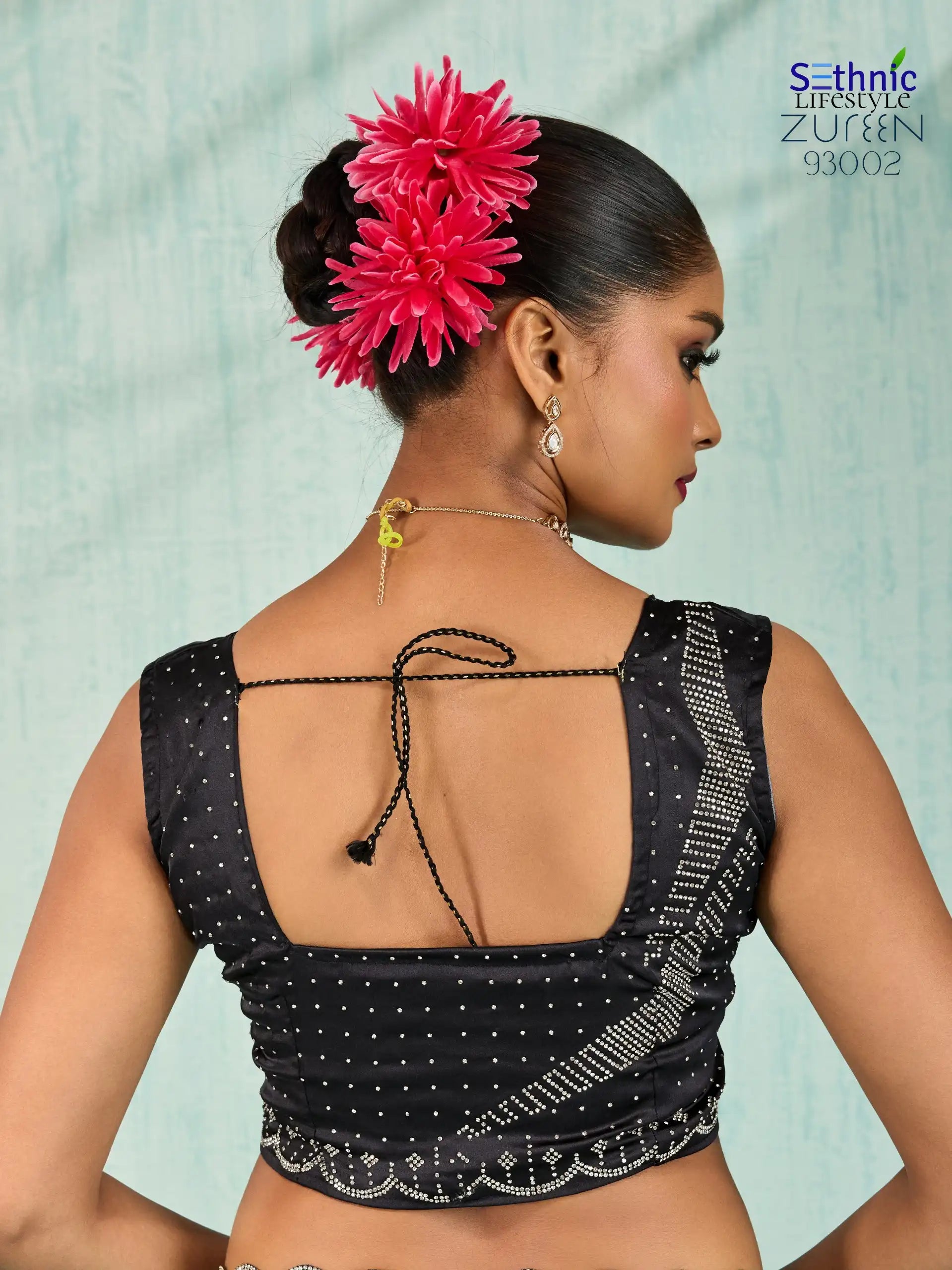 Sethnic Lifestyle Sarees Feature Premium Ombre Japan Satin Known For Its Smooth Texture