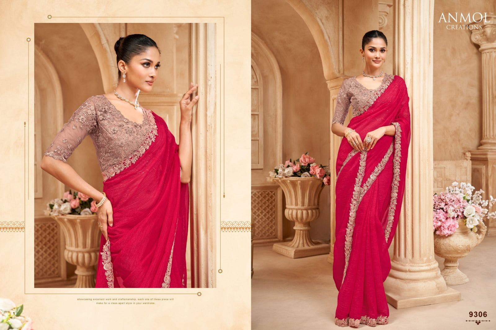 Anmol Multiple Fabric Sarees Showcase Versatile Blend Of Fabric And Textures