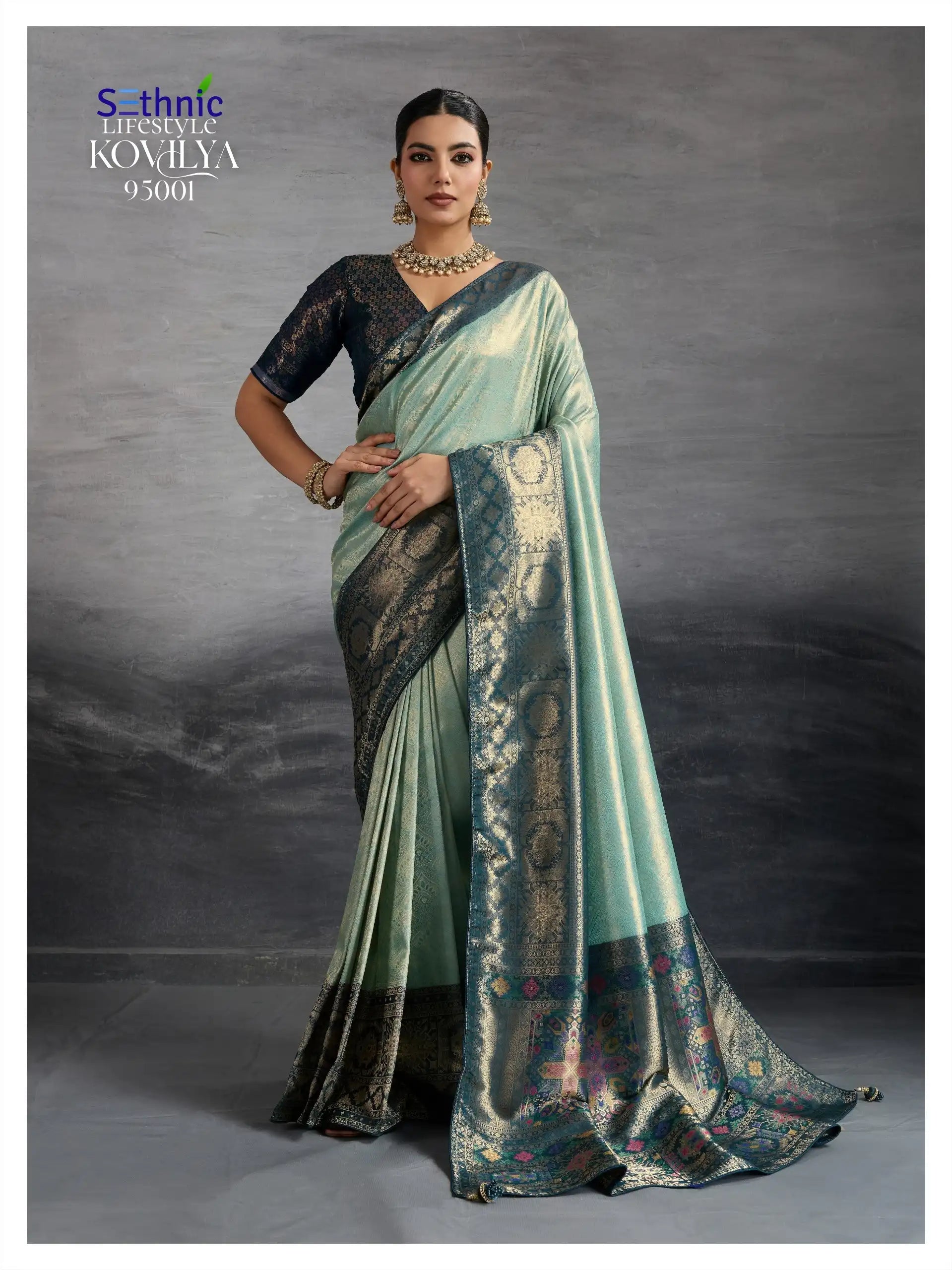 SETHNIC LIFESTYLE Saree Made From Premium Kanjivaram Soft Silk Combines Traditional Craftsmanship
