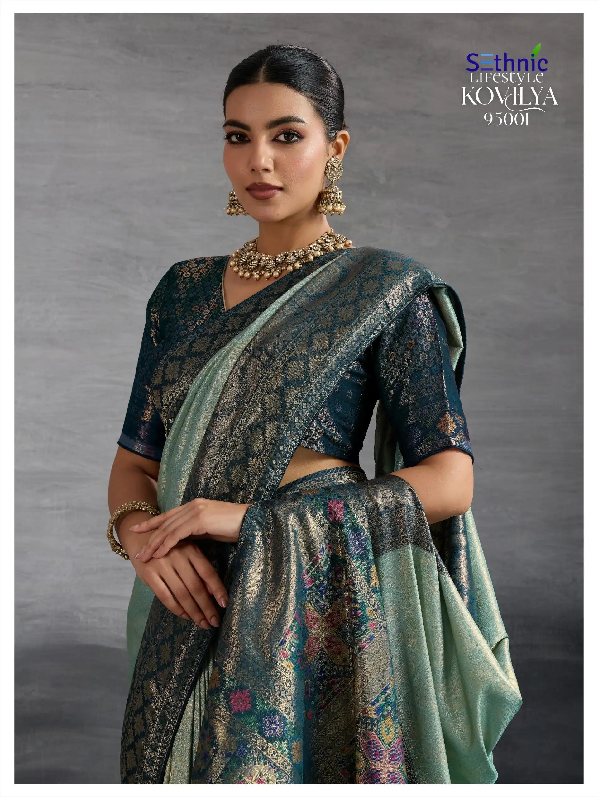 SETHNIC LIFESTYLE Saree Made From Premium Kanjivaram Soft Silk Combines Traditional Craftsmanship