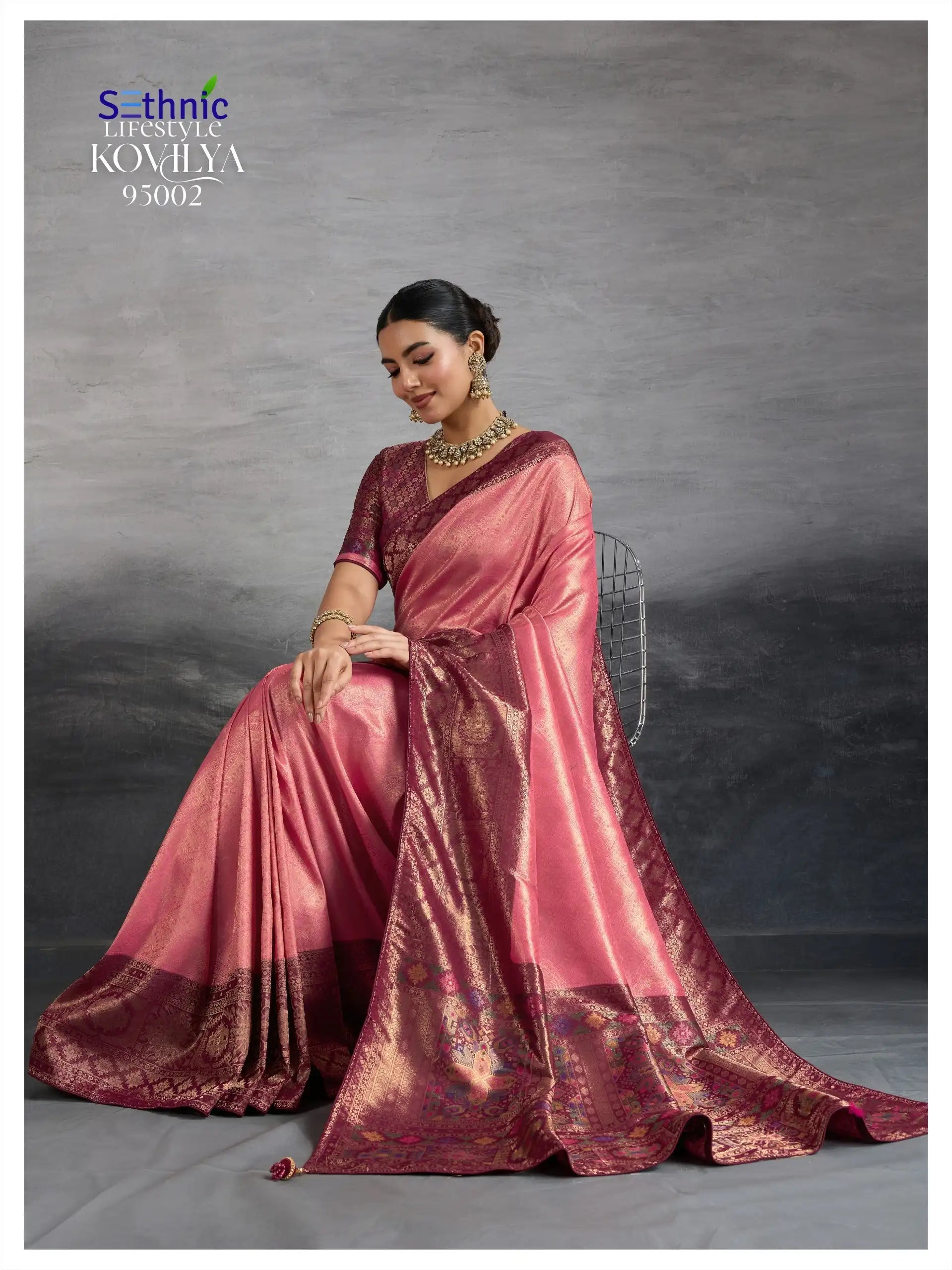 SETHNIC LIFESTYLE Saree Made From Premium Kanjivaram Soft Silk Combines Traditional Craftsmanship