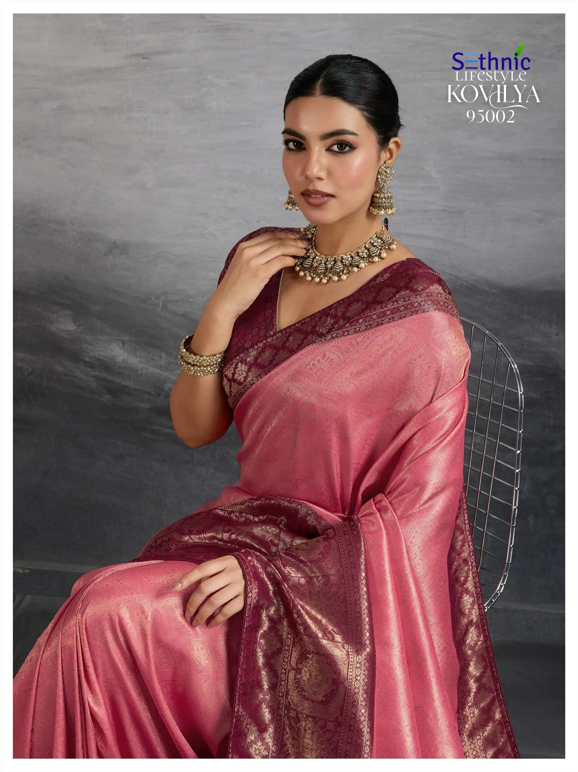 SETHNIC LIFESTYLE Saree Made From Premium Kanjivaram Soft Silk Combines Traditional Craftsmanship