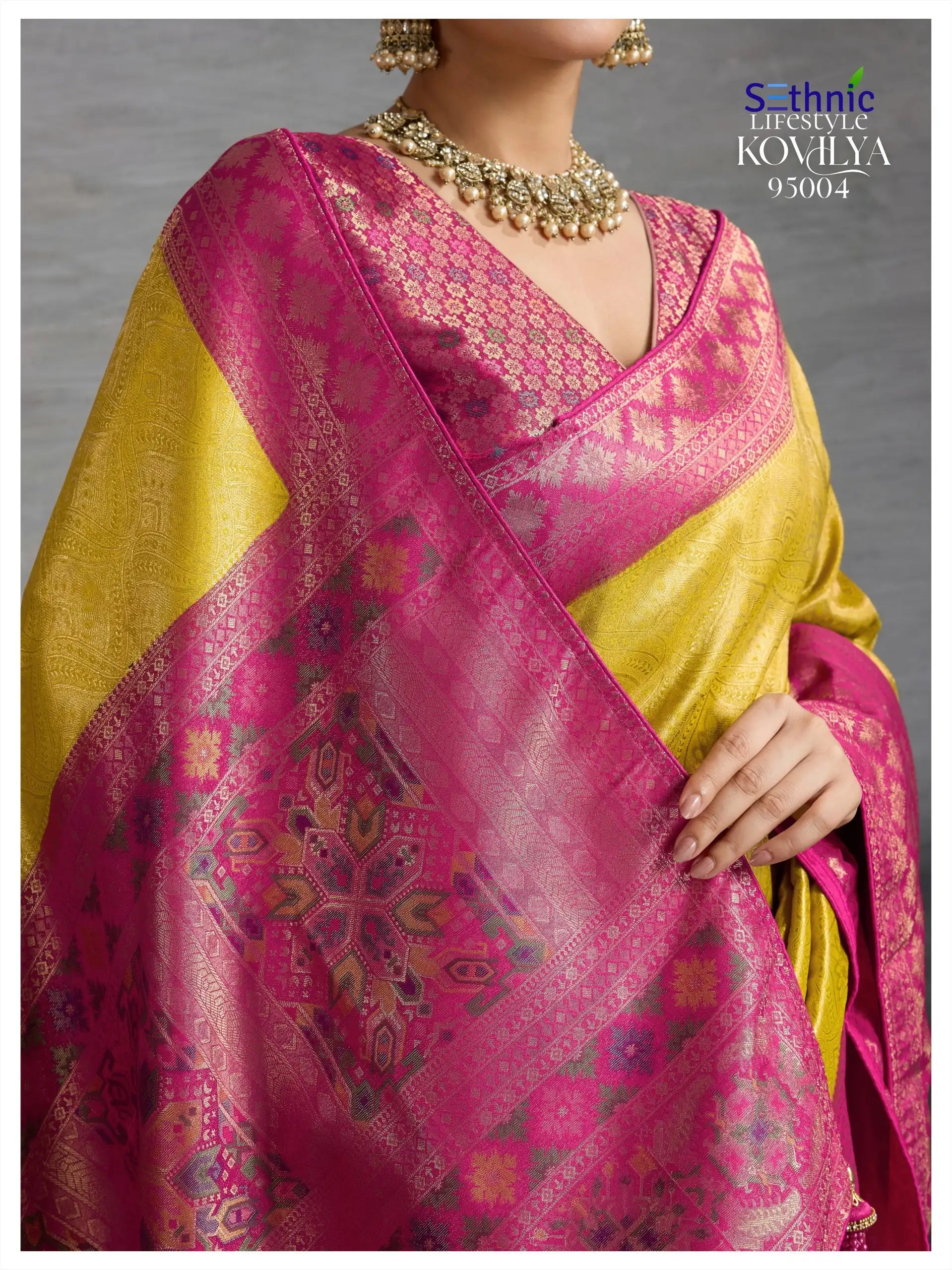 SETHNIC LIFESTYLE Saree Made From Premium Kanjivaram Soft Silk Combines Traditional Craftsmanship