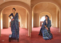 KRESHVA Sarees Showcase Exquisite Craftsmanship Using Super P.V. Silk 8001 Renowned
