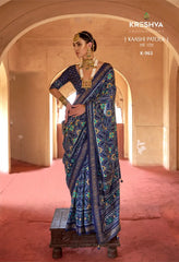KRESHVA Sarees Showcase Exquisite Craftsmanship Using Super P.V. Silk 8001 Renowned