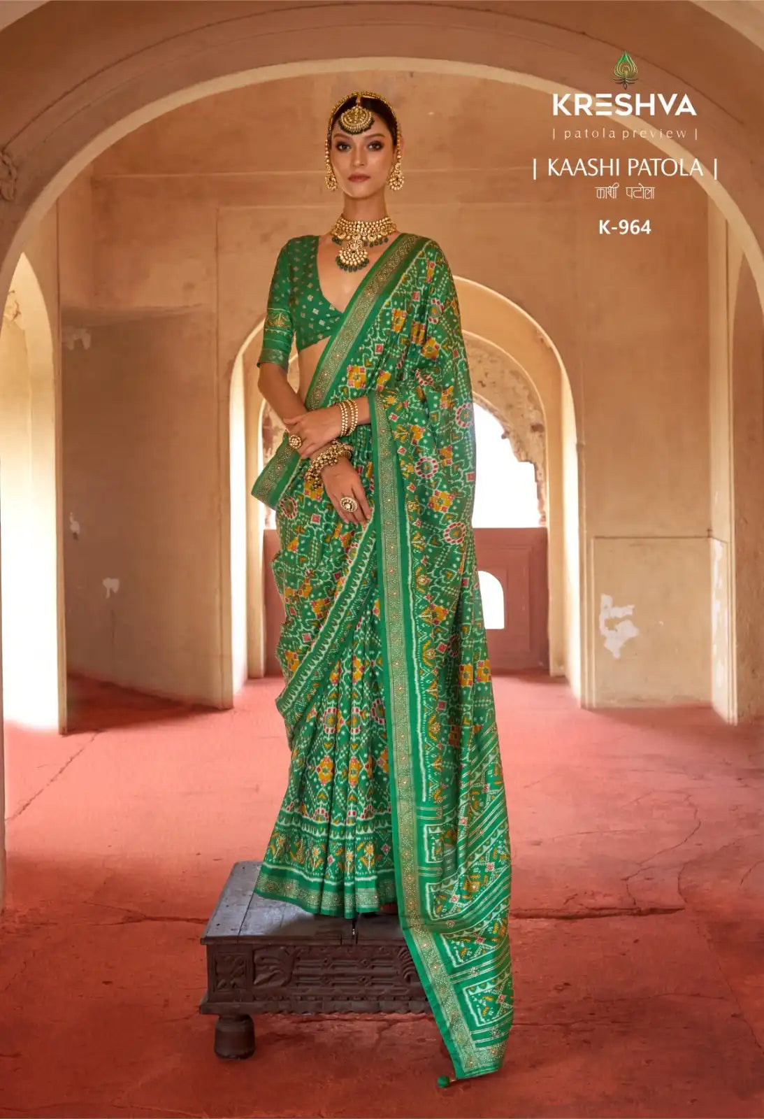 KRESHVA Sarees Showcase Exquisite Craftsmanship Using Super P.V. Silk 8001 Renowned