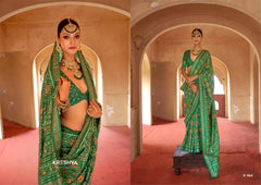 KRESHVA Sarees Showcase Exquisite Craftsmanship Using Super P.V. Silk 8001 Renowned