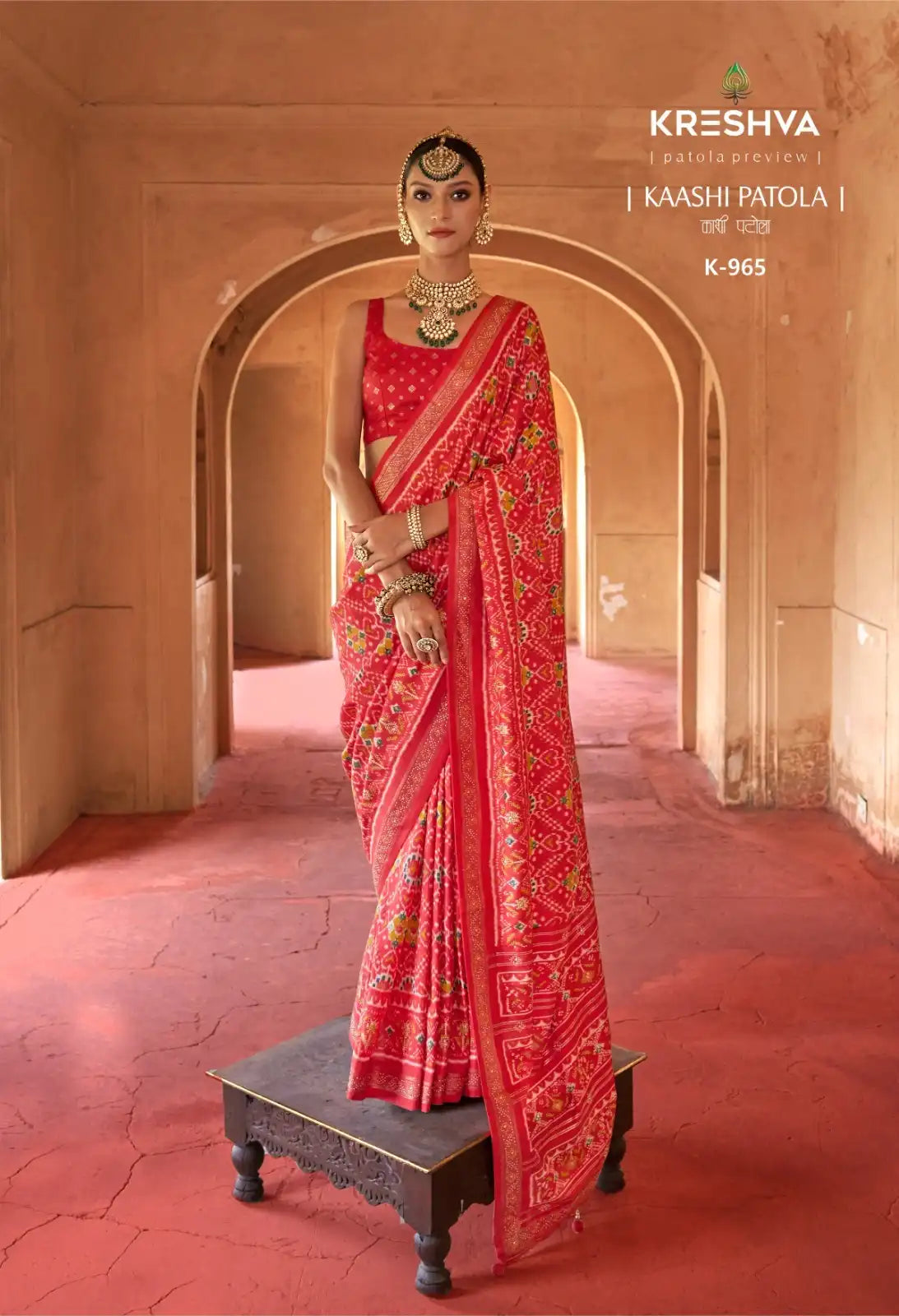 KRESHVA Sarees Showcase Exquisite Craftsmanship Using Super P.V. Silk 8001 Renowned