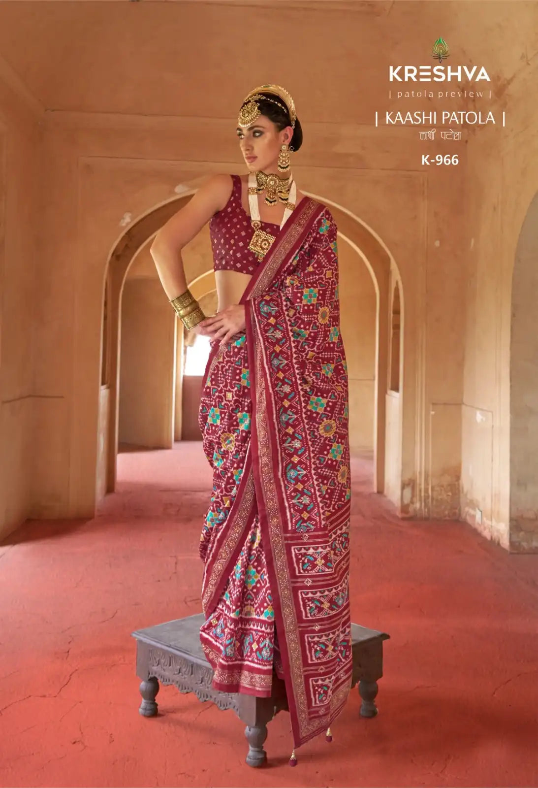 KRESHVA Sarees Showcase Exquisite Craftsmanship Using Super P.V. Silk 8001 Renowned