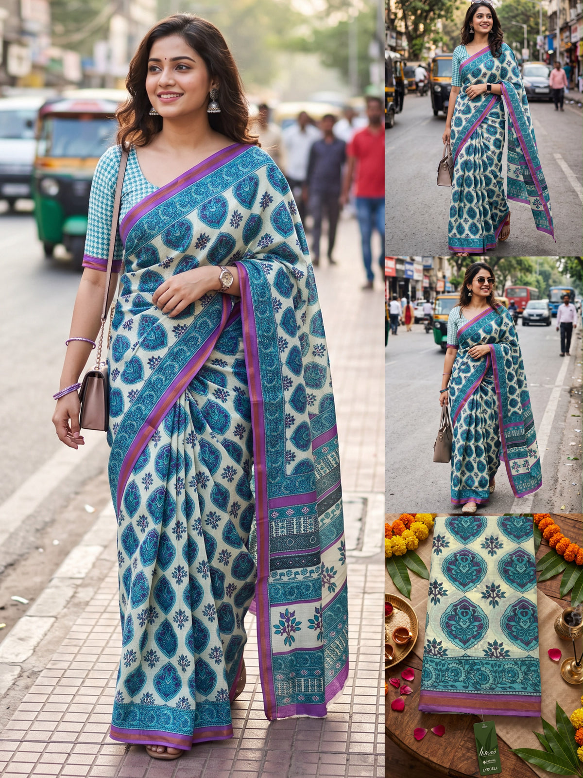 Maslin Cotton Saree