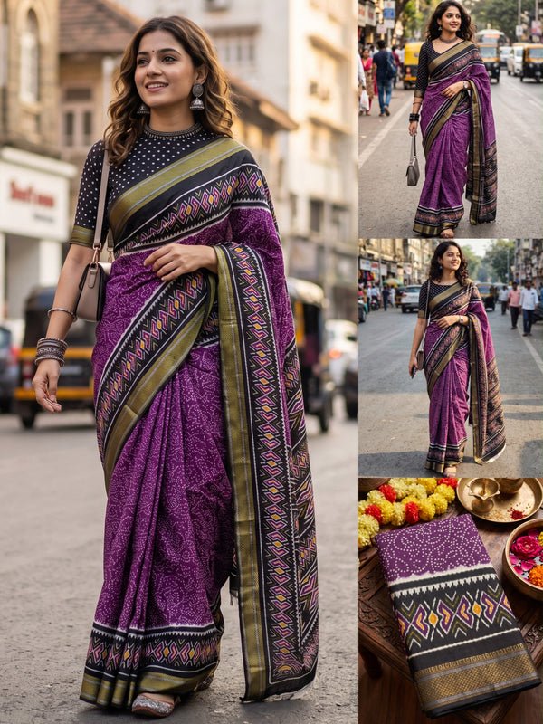 Mul Cotton Saree