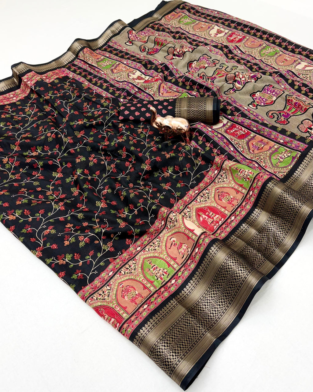 Kashmiri print Saree