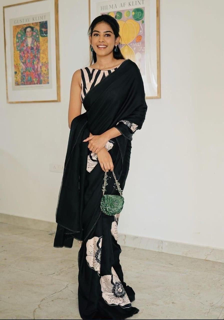 Modal Crape Saree