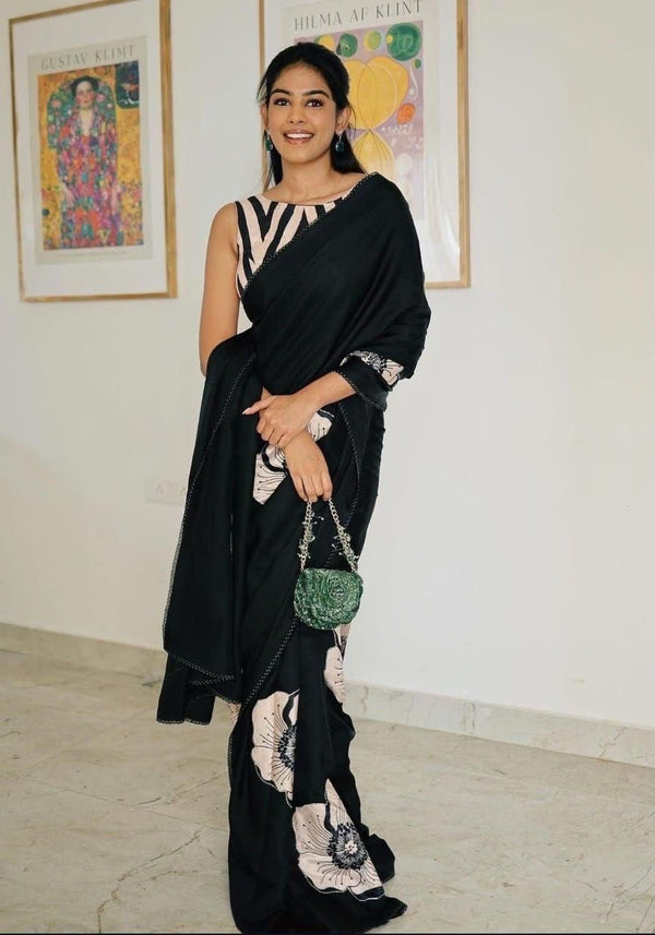Modal Crape Saree