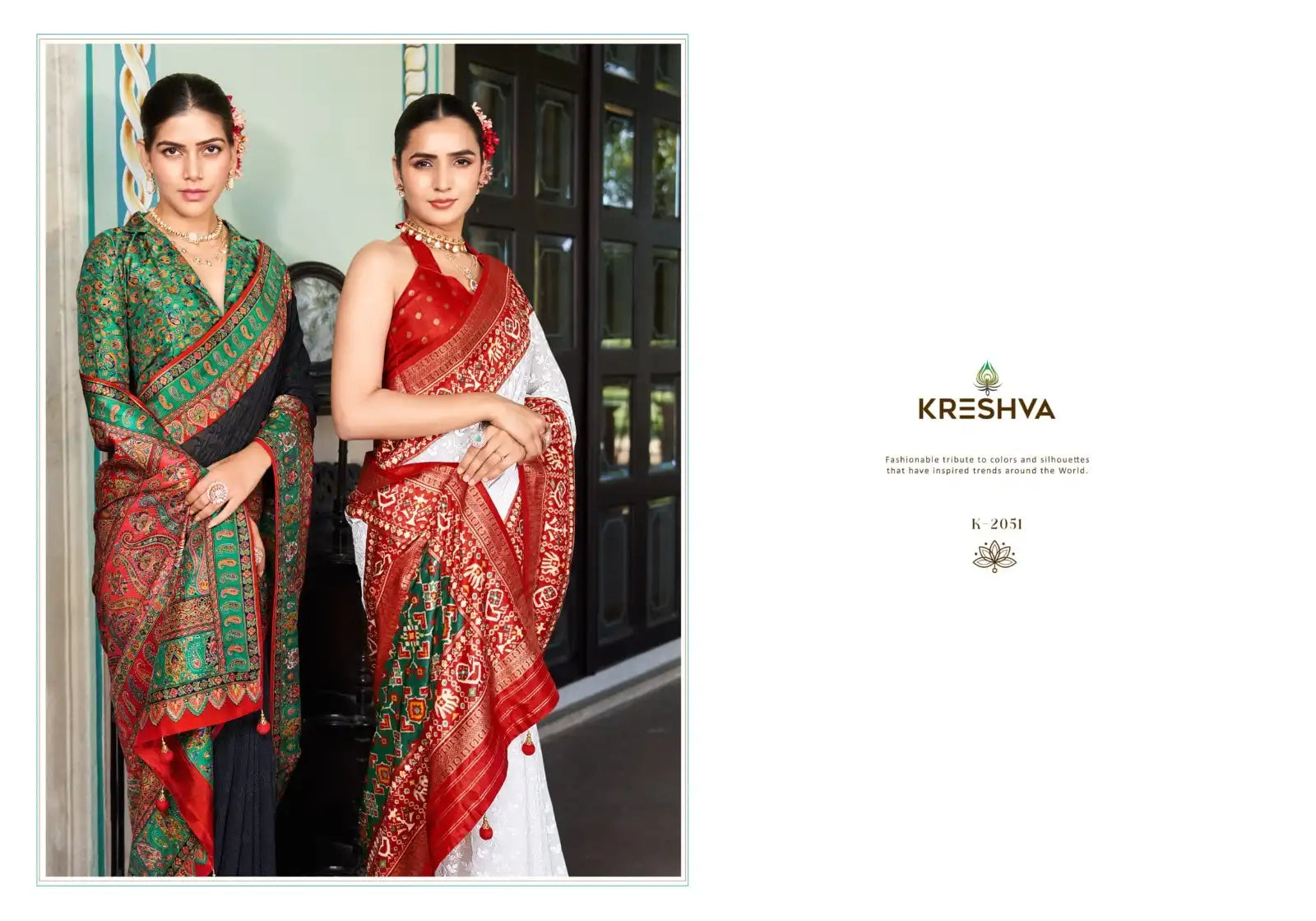 KRESHVA Sarees Combine The Lightweight Elegance Of Georgette Fabric With The Intricate Artistry