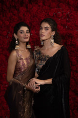 The Mehek Saree Crafted From Premium Satin Silk Offers A Refined Blend Of Softness