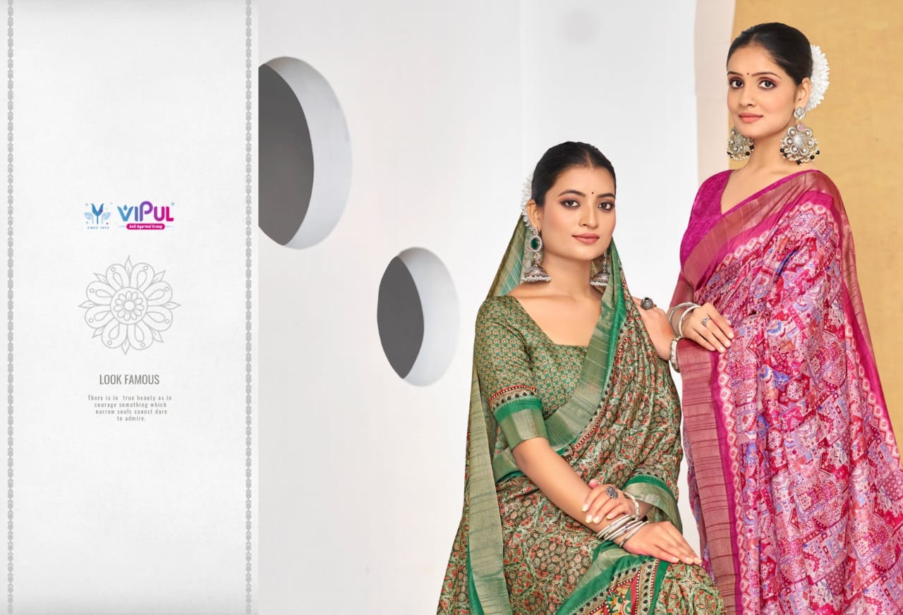 Vipul Sarees Traditional Printed Saree Collection – Elegant and Vibrant Designs