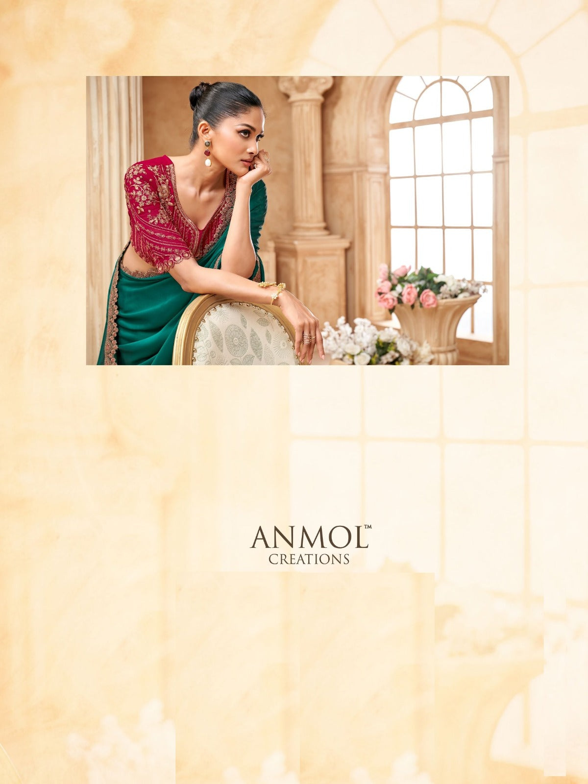 Anmol Multiple Fabric Sarees Showcase Versatile Blend Of Fabric And Textures