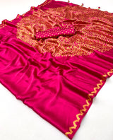 Modal Ajrakh Saree