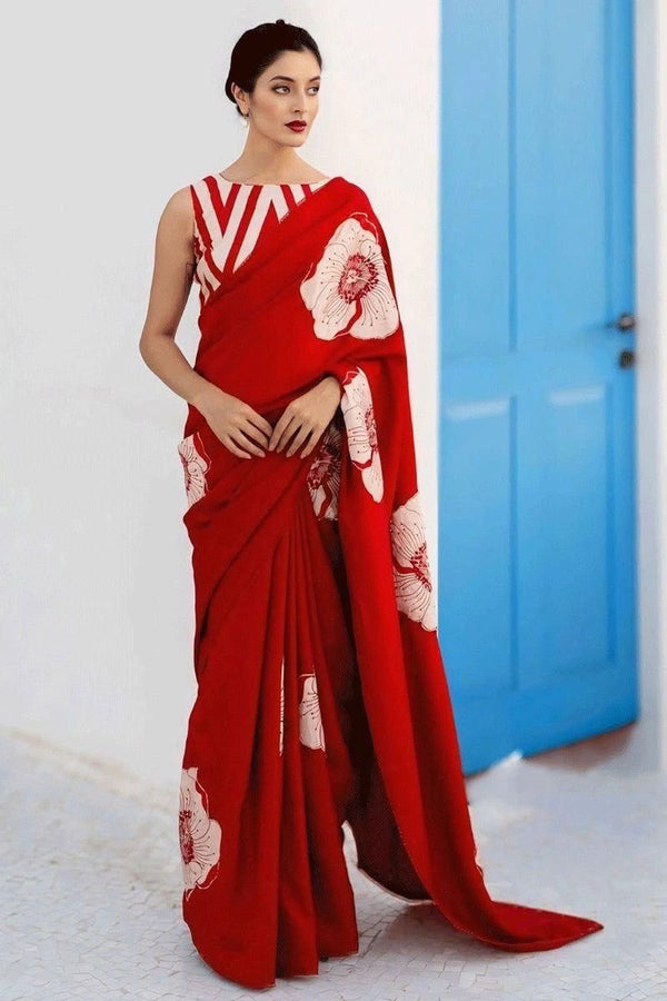 Modal Crape Saree