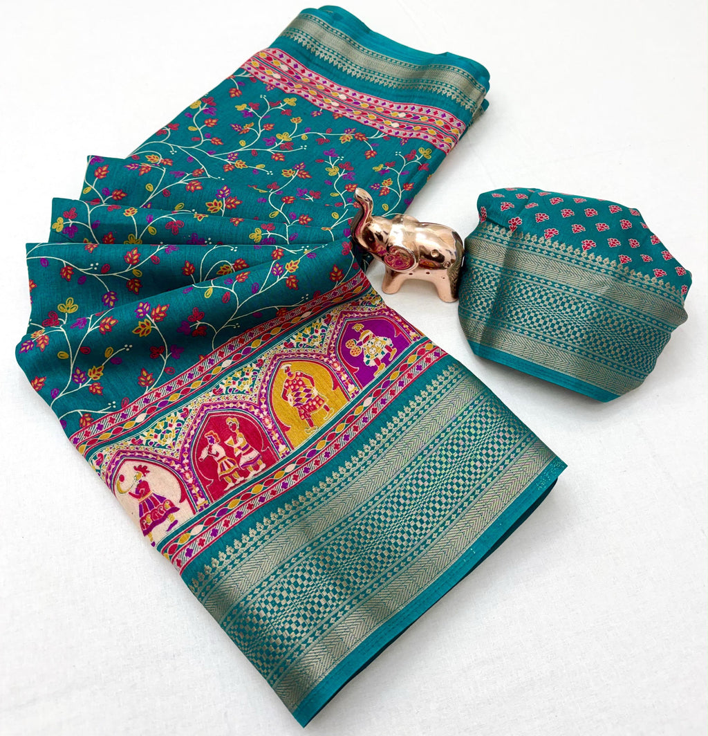 Kashmiri print Saree
