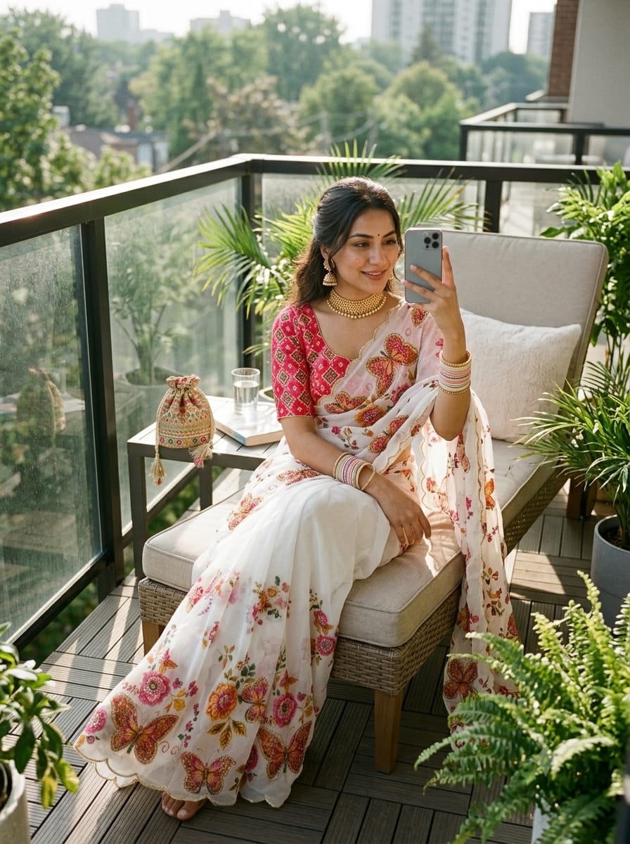 Butterfly saree