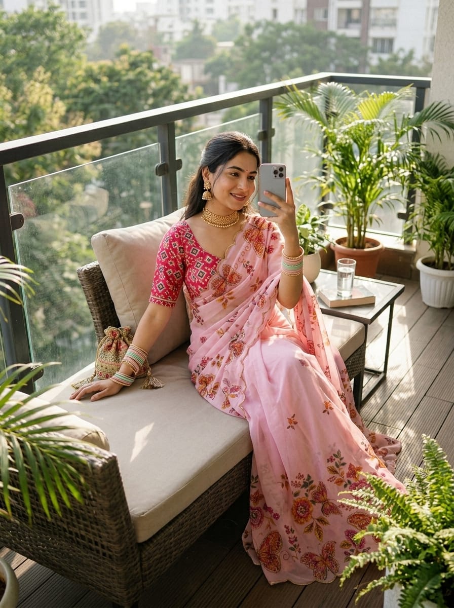 Butterfly saree