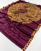 Modal Ajrakh Saree