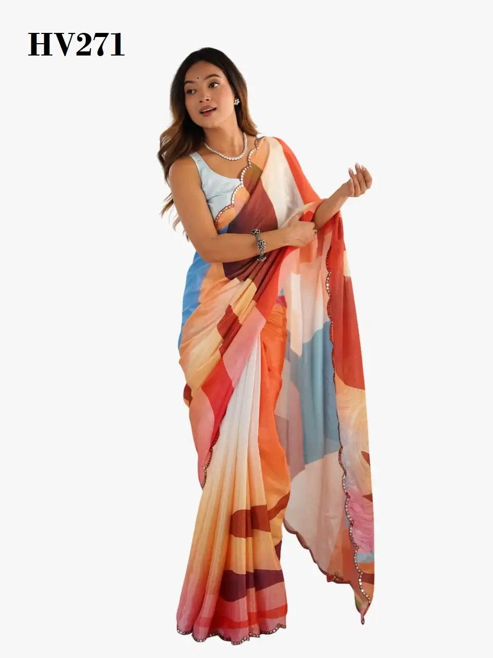 FASHION BERRY Sarees Feature Heavy Chinnon Fabric Prized For Its Soft Texture And Elegant Drape