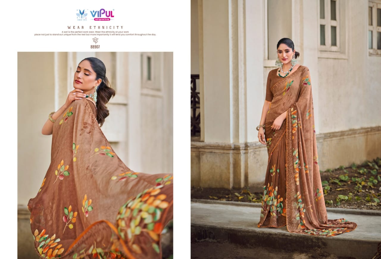 Vipul Collection - Vibrant Floral Printed Sarees for Every Occasion