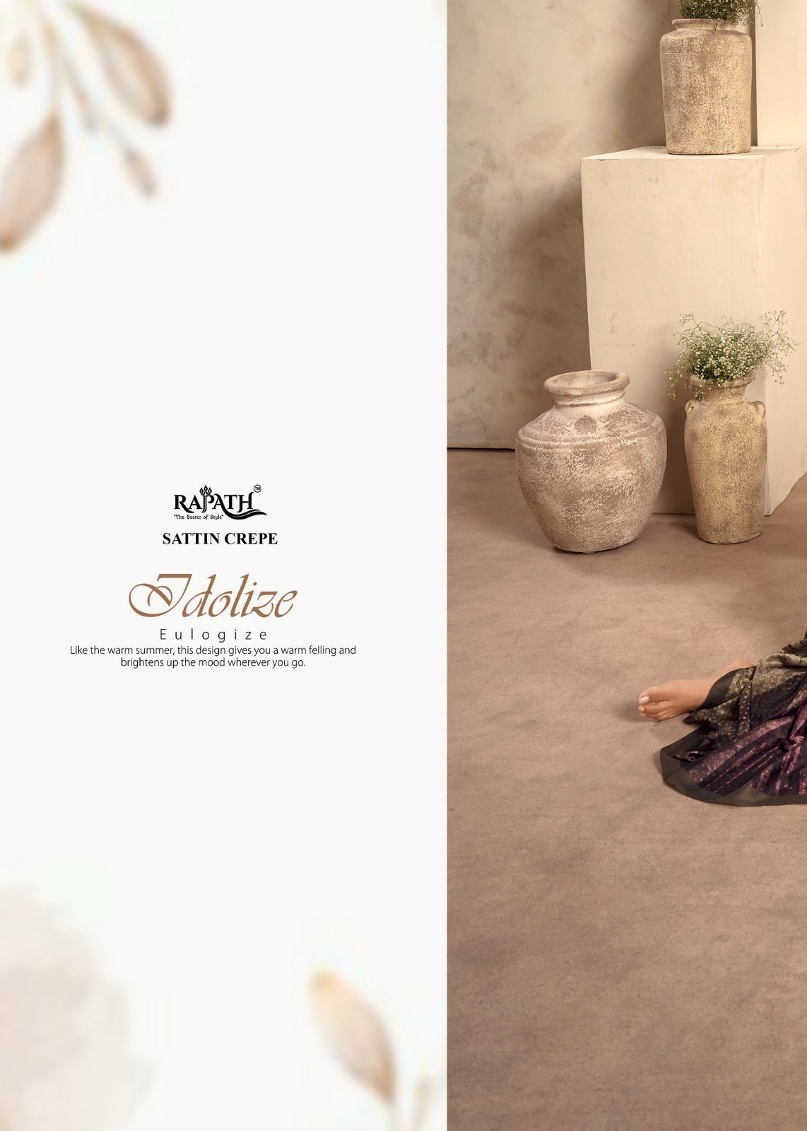 RajPath Fabrics: Elegant Printed Saree Collection