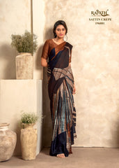 RajPath Fabrics: Elegant Printed Saree Collection