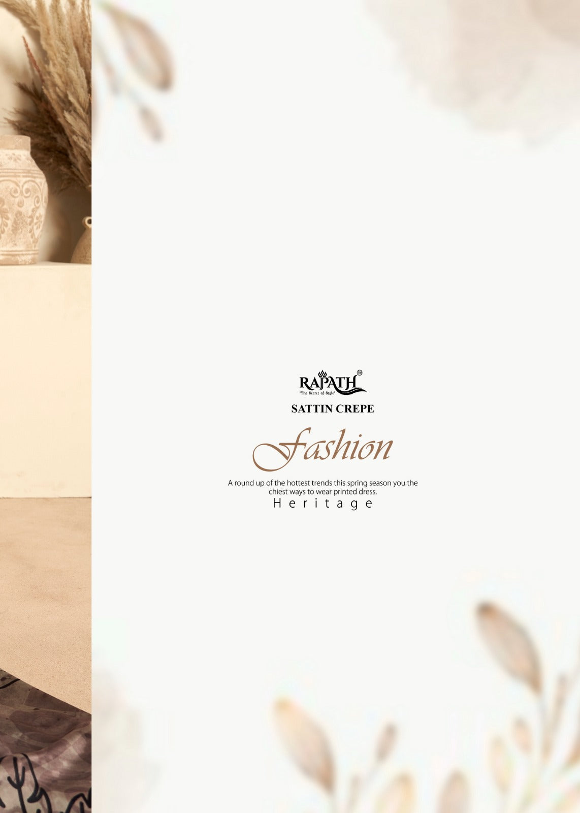 RajPath Fabrics: Elegant Printed Saree Collection