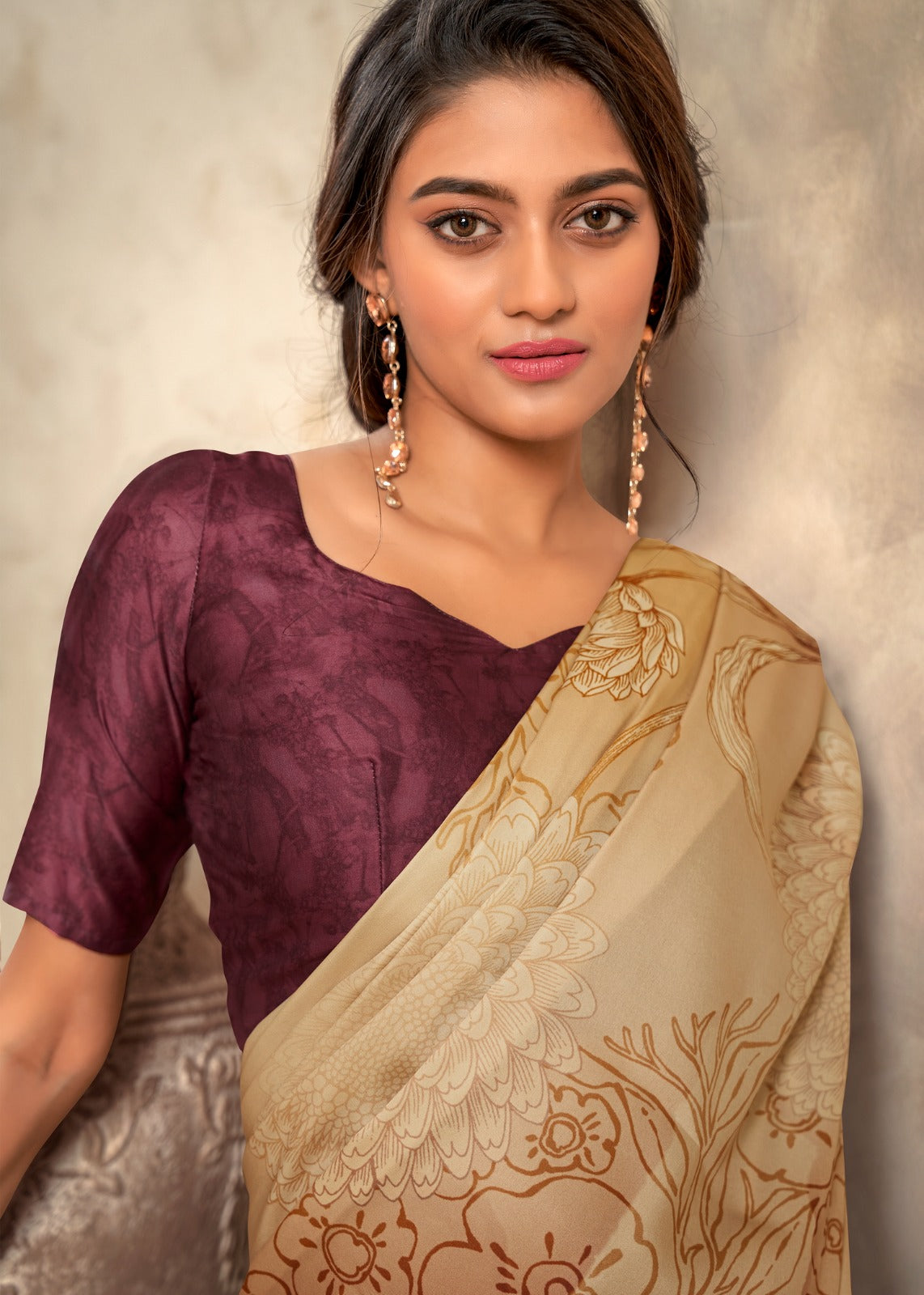 RajPath Fabrics: Elegant Printed Saree Collection