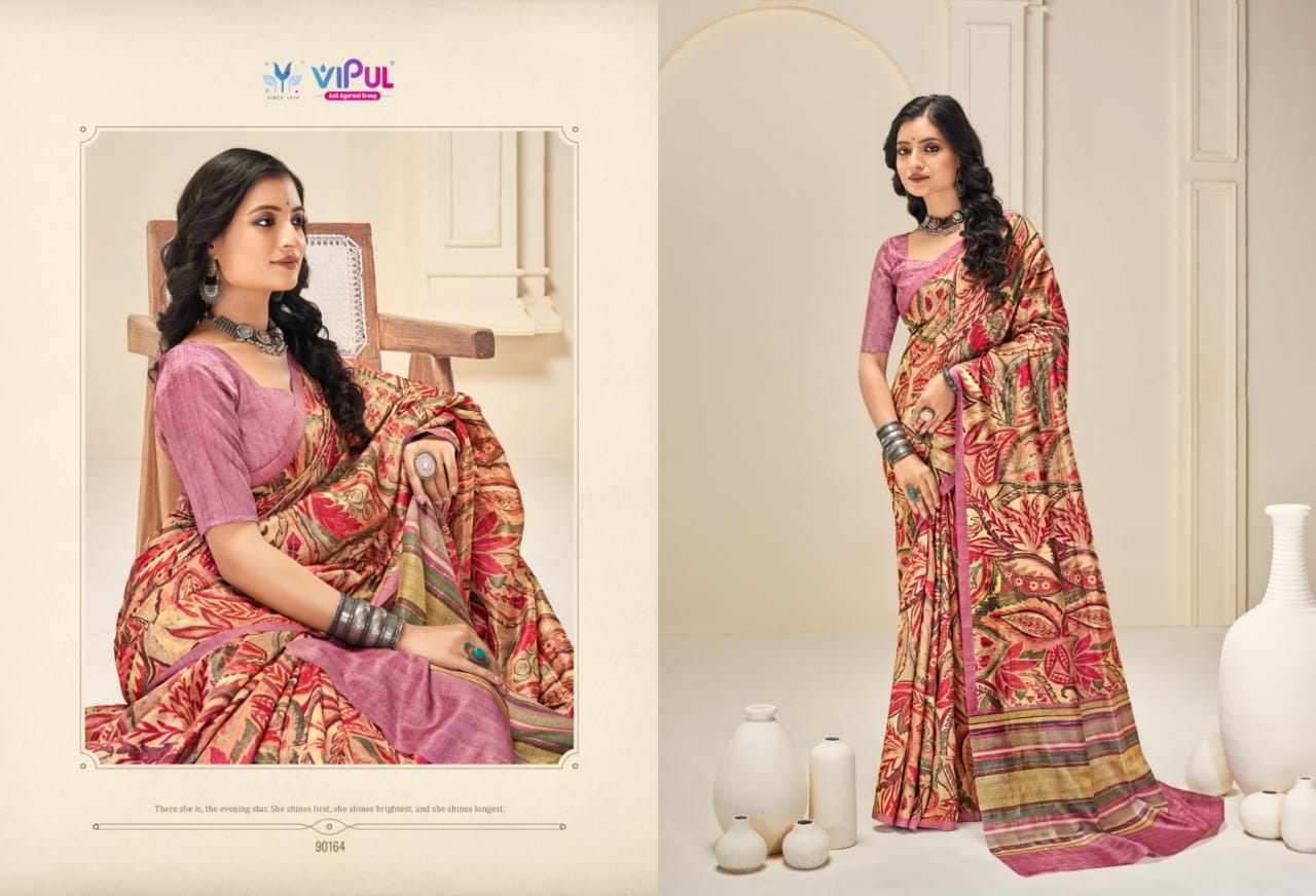 Vipul Saree: Vibrant Floral & Designer Printed Saree Collection
